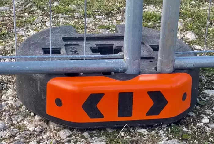 Plot barrière chantier orange